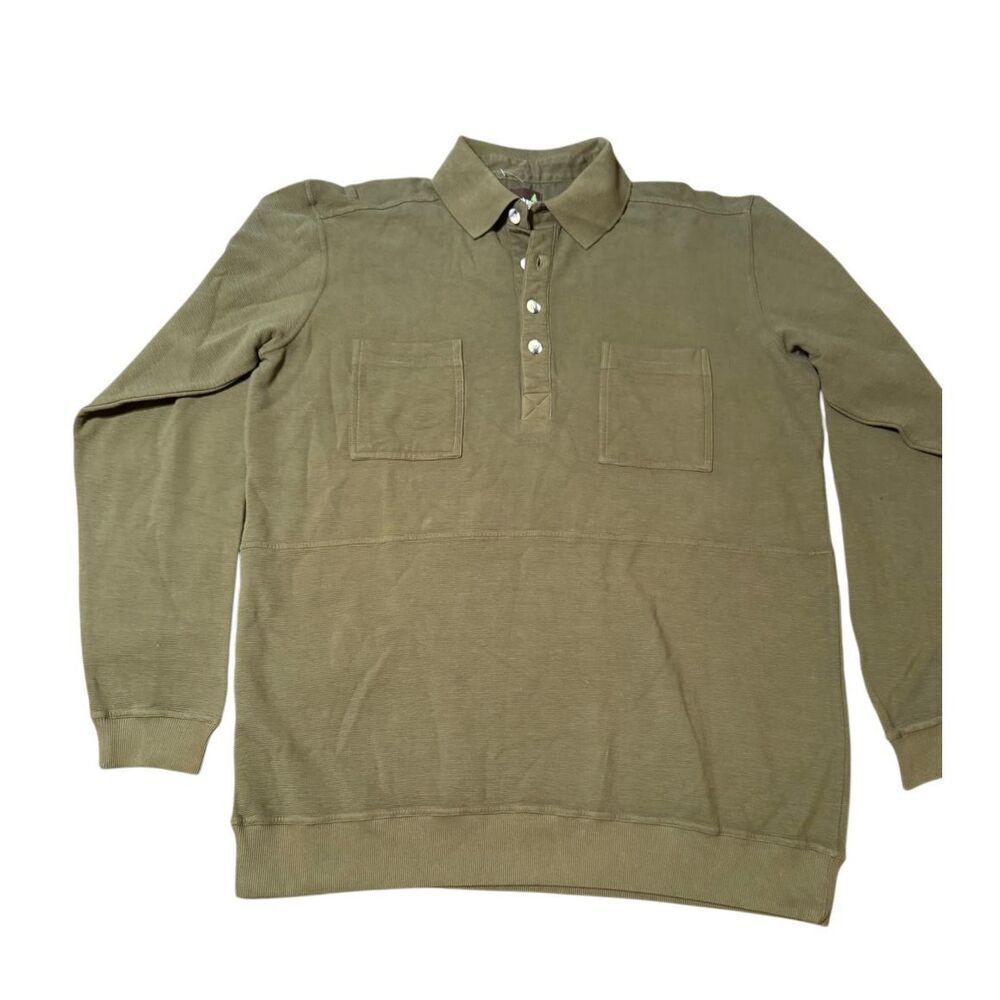 Weekendz off long-sleeve button henley   t shirt L